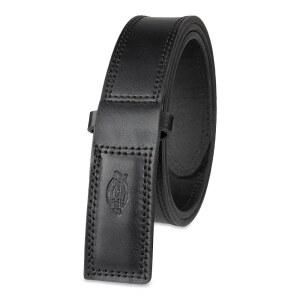 DICKIES 남성용 가죽 노스크래치 메카닉 작업 벨트 | 천연 가죽 35MM 폭에 절단된 가장자리 두꺼운 이중 스티치와 가죽으로 덮인 플라크 버클; 이사하는 분들을 위한 제품입니다.