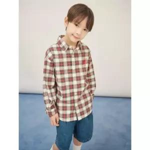 빈폴 키즈 BEANPOLE KIDS [Reedition] 베이직 체크 셔츠 레드 (BI5864U036) () ()
