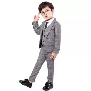 아기 남아 유아 아동 데일리 3종 자켓 조끼 팬츠 정장 세트 (남여공용)