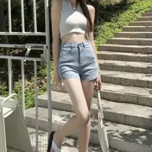 리빌모아 하이웨스트 슬림 데님 핫 청바지 JSW-JEH-SP0000CMA-라이트블루-R