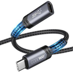 [코드웨이] USB C타입 3.2 GEN2 연장케이블 0.25m외
