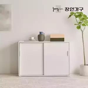 장인가구 마운트 다용도 높은 슬라이딩 수납장 1200