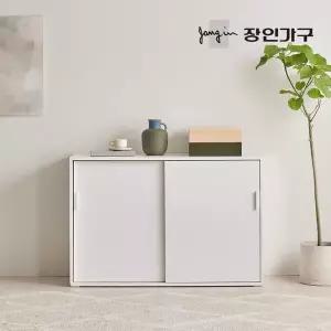 장인가구 마운트 다용도 높은 슬라이딩 수납장 1200