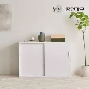 장인가구 마운트 다용도 높은 슬라이딩 수납장 1200