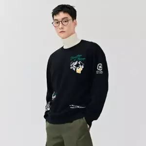 체이스컬트 [본사][2color] U 전판 그래픽 맨투맨