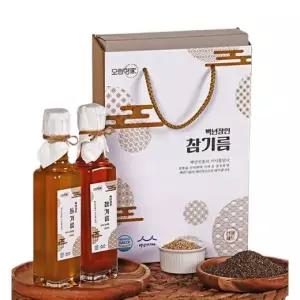 모란향가 국내산 저온압착 참기름 250ml + 들기름 250ml, 1세트