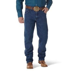 Wrangler 남성용 카우보이 컷 릴렉스 핏 청바지, 스톤워싱, 36 x 32