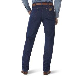 Wrangler 남성용 13MWZ 카우보이 컷 오리지널 핏 청바지, 미리 세탁된 인디고., 44 x 32