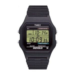 Timex 남성용 T75961 클래식 디지털 크로노그래프 블랙 스트랩 시계, 크로노그래프, 디지털, 쿼츠 무브먼트