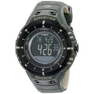 Timex 남성용 T49612 익스페디션 트레일 시리즈 블랙 및 그린 시계, 올리브/블랙., 디지털
