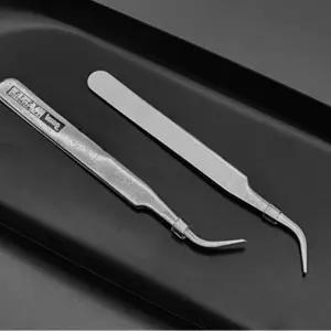 정밀작업용 곡선 핀셋 프라모델 피규어 조립 네일아트