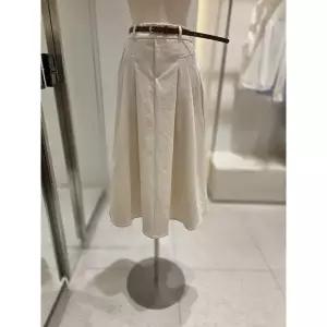[SOUP](의정부점) 벨트 세트 절개 라인 롱 스커트 (SC3SR31)