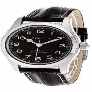 Hamilton 해밀턴 카키 필드 머프 42mm 오토매틱 블랙 다이얼 남성용 시계 H70605731 신상품 675298
