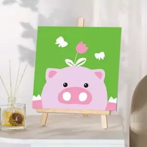 DIY 유화 유화꾸미기 그리기 캔버스 페인팅 캐릭터 색칠 키트 유화그리기 diy명화그리기 그림그리기