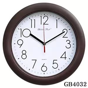 고품질 GB4032 고급 무소음 밤색 벽시계 320파이 제조한국 무소음시계 원형시계 국산시계 W016090