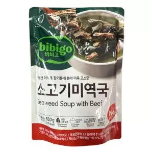비비고 소고기미역국 500g X 5개