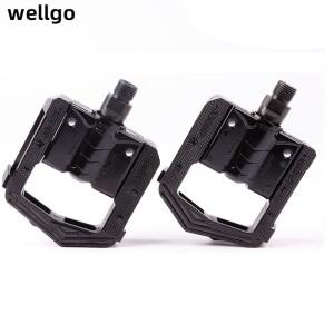 WELLGO F178 F265 페달 산악 자전거 접이식 자전거 페달 알루미늄 합금/PP 접이식 밀폐형 베어링 페달 나사