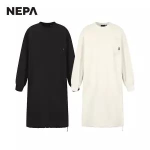네파 여성 우븐 긴팔 원피스 7J65371