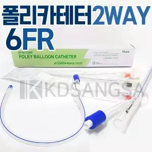 세운 멸균 폴리카테타 2way 6FR 1개 소변줄 카테터