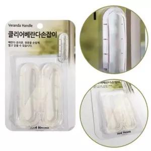 베란다손잡이 여닫이 베란다손잡이2p 유리문 우일 클리어 창문 샷시