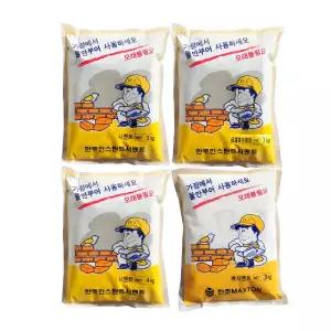 몰탈 시멘트 3kg 4kg 모음 급결 빨리굳는시멘트 방수 백시멘트 균열 보수 타일줄눈