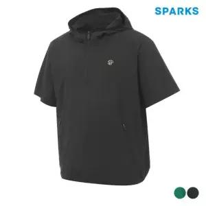아디다스 남성 스몰로고 반집업 반팔 후드 티셔츠 SP1MJV005 BK1_SC