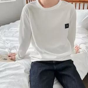 모로엠 남성 와플 레이어드 롱슬리브 무지 티셔츠 ON-TSA-QWFNXIM2
