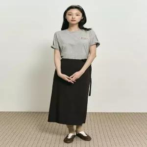 [빈폴레이디스][B. my] 리본 디테일 H라인 롱 스커트 브라운 (BF5827N01D)