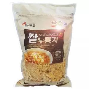 오성푸드 1.8kg 란우 대용량 쌀누룽지 노인 쌀밥 아침