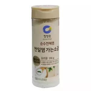 청정원 천일염 가는소금 190g