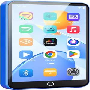 블루투스 및 WiFi가 지원되는 Fanvace 80GB MP3 플레이어 4인치 터치스크린 스피커가 Android FM 라디오가