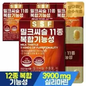 순수식품 밀크씨슬 실리마린 4개월분(120정) 간건강 밀크시슬 11종복합기능성 아연 헛개나무 열매농축분말