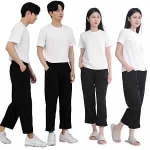 남성 여성 여름 아이스쿨바지 엠보통바지 밴딩 남자바지2XL_WA87E85