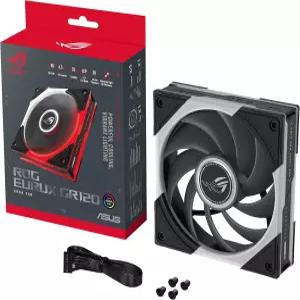 ASUS ROG Eurux GR120 ARGB PWM 팬 싱글 팩 120mm 2600RPM 특허받은 데이지 체인 디자인 맞춤형 조명