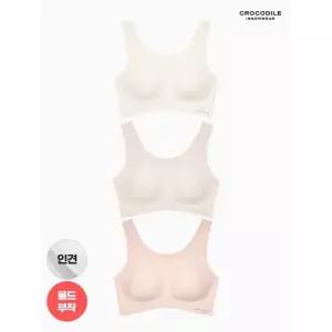 크로커다일 이너웨어 라이크라 인견쉘론 U넥 심리스 브라 3종 452706