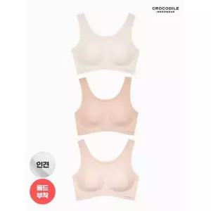 크로커다일 이너웨어 라이크라 인견쉘론 U넥 심리스 브라 3종 452418