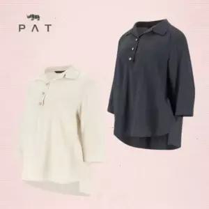 PAT 피에이티 독립문 여성 가을 코디하여 입기 좋고 편안한 착용감 오픈 카라 모달 블라우스 1L62503