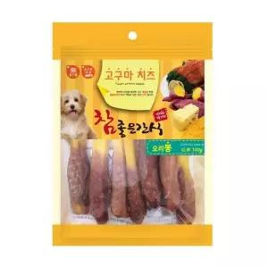 참좋은간식_고구마치즈 오리봉 100g