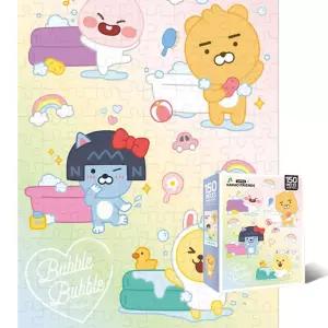 150피스퍼즐 리틀카카오 버블버블 목욕놀이 YE873979 취미퍼즐 라이언 어피치 조각 r-AF033