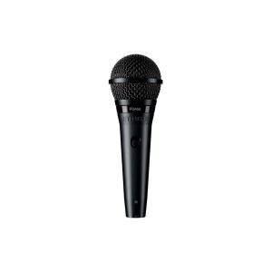 SHURE PGA58 다이내믹 마이크로폰 - 카디오이드 픽업 패턴을 지원하는 보컬용 핸드헬드 마이크 개별 온/오프 스위치 스탠드 어댑터 및 지퍼 파우치 케이블 없음 (PGA58-LC)