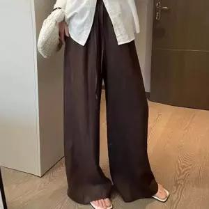 린넨팬츠 쵸코브라운 와이드핏 내츄럴 린넨팬츠