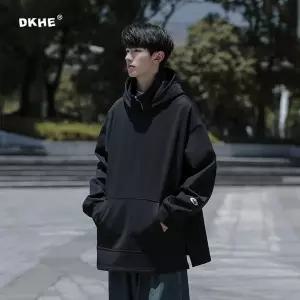 후드 티 가을 스웨트 오버핏 집업 미국식 두툼한 기모 남자 남성 가을겨울 트렌디한 루즈핏 빅사이즈 트임