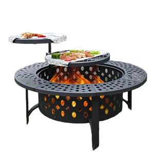 고품질 조정 가능한 금속 중공 화덕 간단한  야외 장작 연소 Chimenea 안티 고온