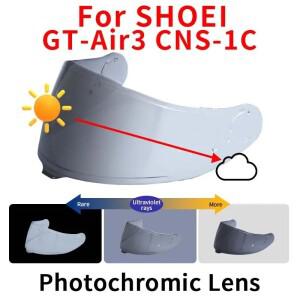 SHOEI 호환 CNS-1C CNS 1C GT-Air3 GT Air 3 바이크 오토바이 헬멧 렌즈 유리 뷰파인더 투명 광변색 바이저