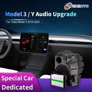 ZTUZAUTO 하이 퀄리티 오디오 자동차 트위터 스피커 업그레이드 키트, 모델 3, 테슬라 Y, 앰프, 서브우퍼