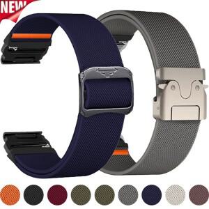 가민 Fenix 8 E 7 7X 6 6X 5X Plus/Epix Pro Gen 2 47mm QuickFit 스포츠 포어러너 965/엔듀로 루프 밴드용