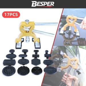 17종 차체 판금 무도색 덴트 키트, 리프터 다양한 크기의 흡착 컵 우박 구멍 제거기 자동차 정비사용