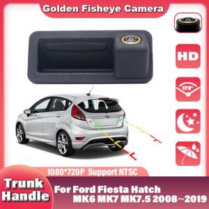 CCD 자동차 후면보기 카메라 트렁크 핸들 포드 피에스타 해치 MK6 MK7 2008 ~ 2019 Fiesta ST 용 방수
