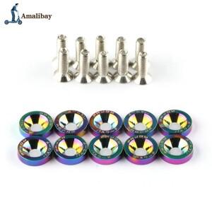 10Pcs 스쿠터 패스너 나사 Dualtron 1 2 3 Thunder Eagel Ultra Zero 9 Kaabo 부품 용 핸들 바 와셔