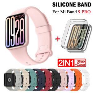 Xiaomi Mi Band 9 Pro 스트랩 용 + 케이스 band 9Pro 스마트 밴드 보호 실리콘 팔찌